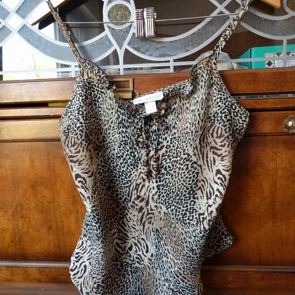 Stunning Animal Print Vintage Lise Watier Ensemble 3 Pieces - Picture 8 of 13